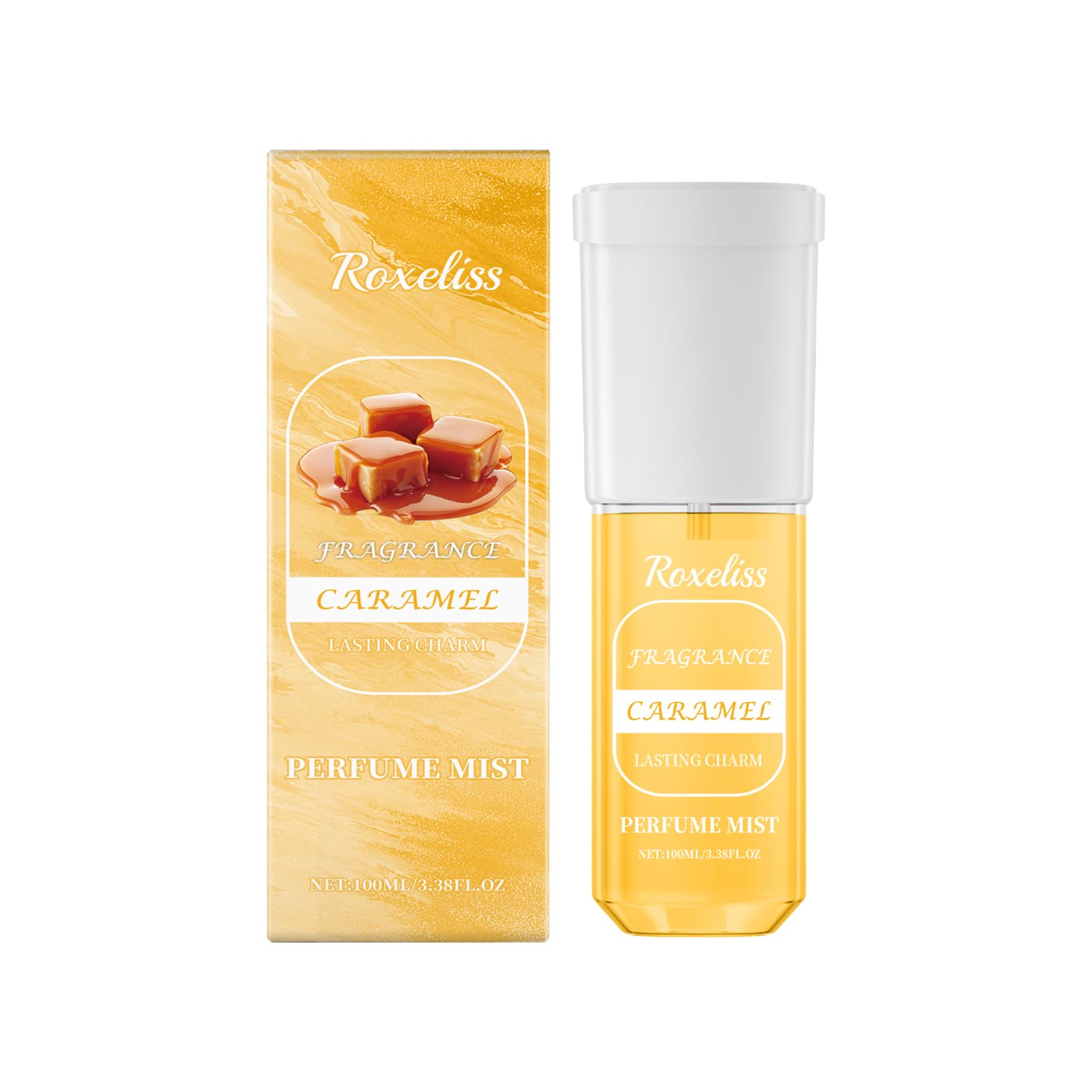 Caramel Perfume Spray - Fresh & Natural Long-Lasting Fragrance for Women | Sweet Gourmand Scent for Date Night, Office & Special Occasions