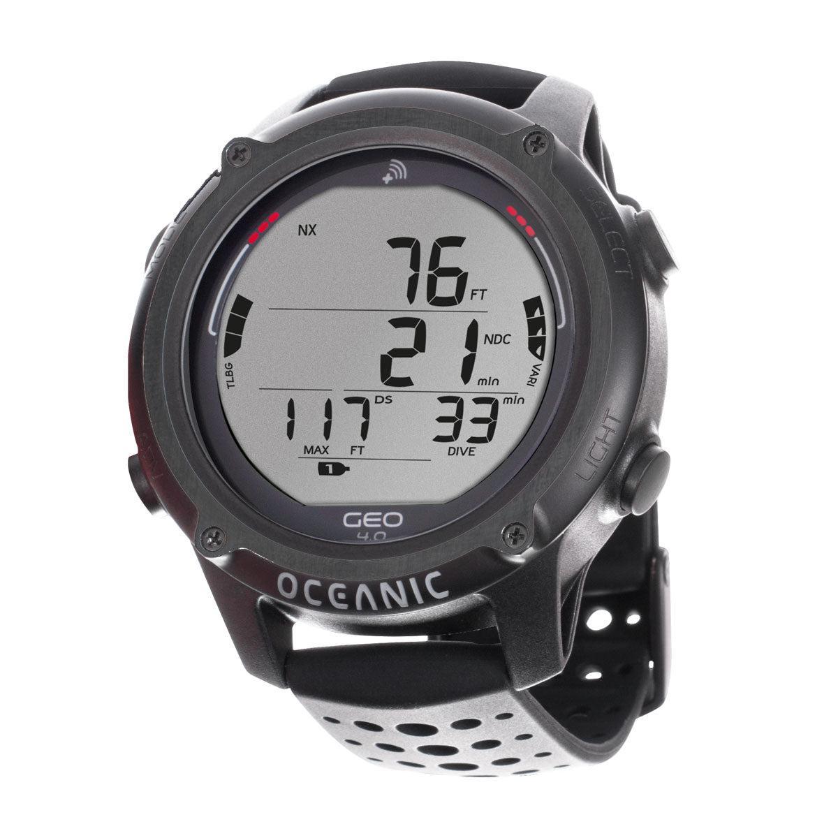 Oceanic GEO 4.0 Wrist Dive Computer - Professional Scuba Diving Watch with Depth Gauge & Nitrox Support - Perfect for Recreational & Technical Diving