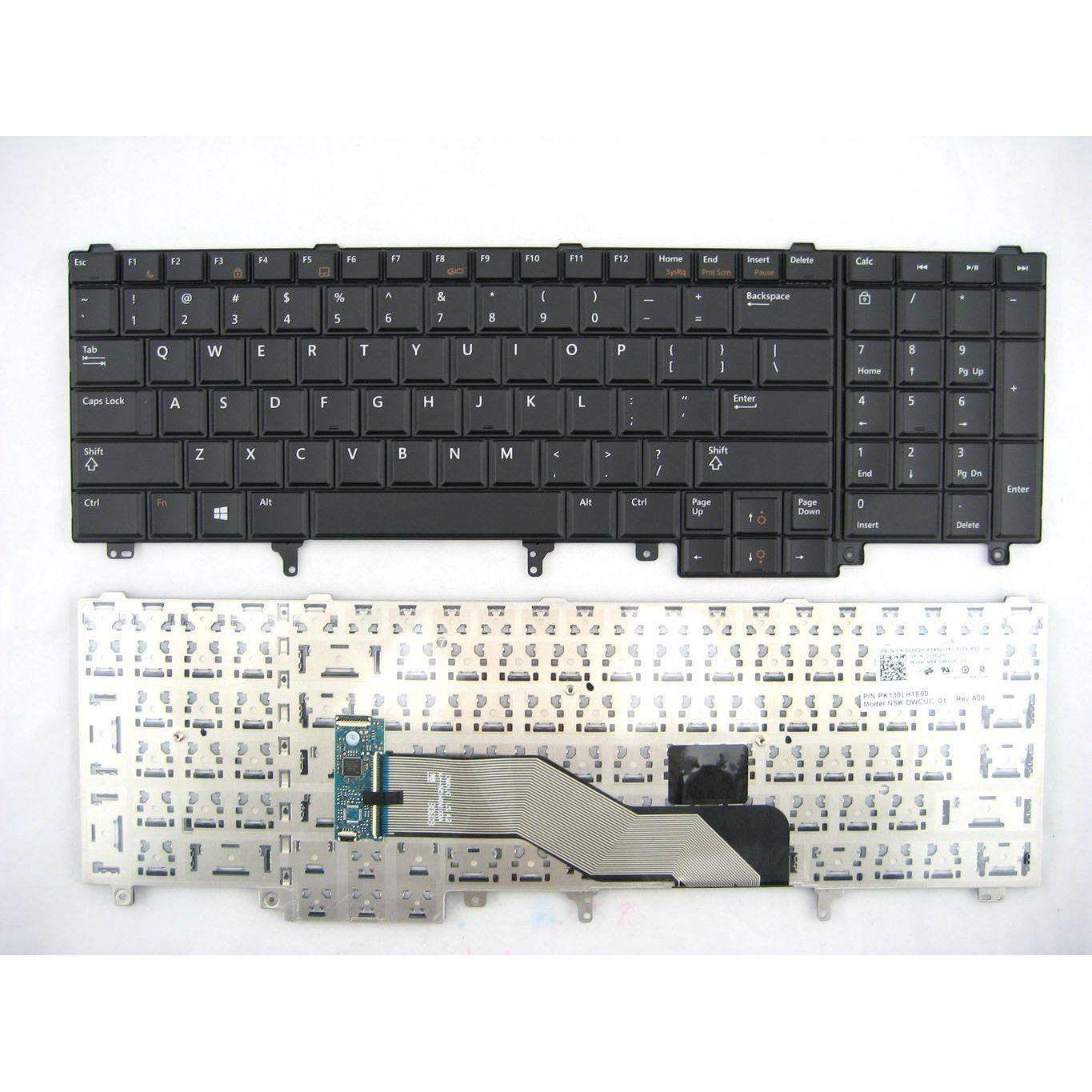 Dell Latitude E5520 E5520M E5530 E6520 E6530 E6540 Replacement Keyboard - US Layout Non-Backlit (Compatible with 0NR5MK NR5MK 2FD2H NSK DWCUC Models) - Perfect for Office, Business & Remote Work Laptops