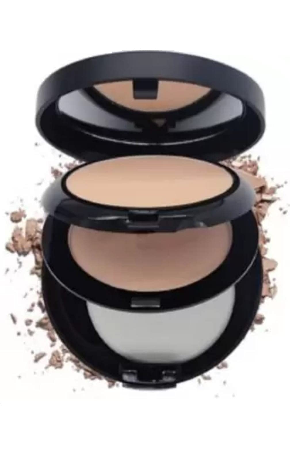 Waterproof & Long-Lasting 2-in-1 Makeup Fix Powder Compact - Shine & Matte Finish | Perfect for Daily Use & Traveling | Oil Control & Touch-Up Solution for All-Day Fresh Look