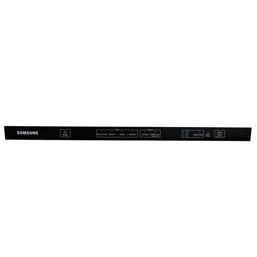 Original Samsung DD81-01540A Dishwasher Control Panel Overlay - Genuine OEM Replacement Part for Easy DIY Repair | Perfect for Kitchen Appliance Maintenance