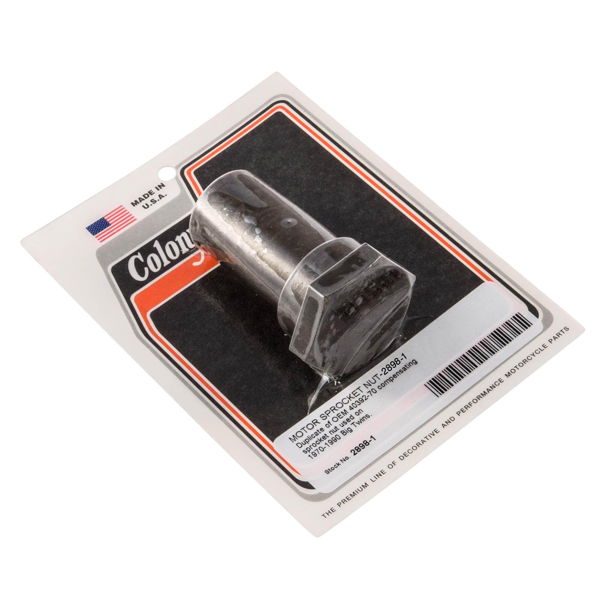 1 Motor Sprocket Nut for 1970-1990 Harley Davidson Big Twins - Replacement Part for Motorcycle Transmission & Engine Maintenance