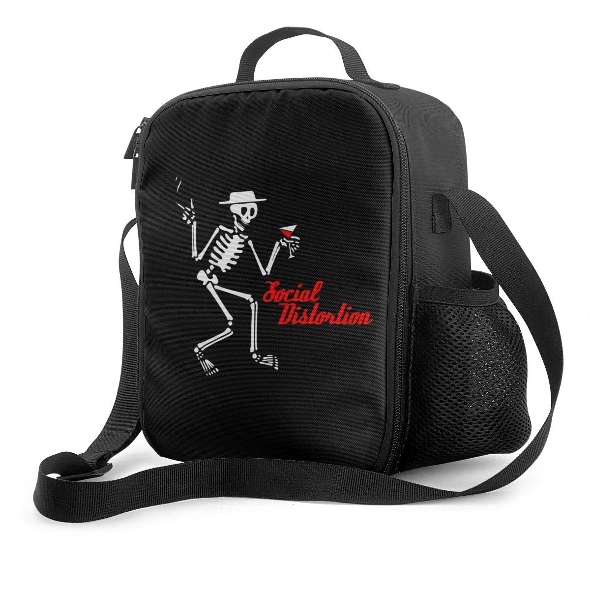 **Insulated Lunch Bag for Women - Black Water-Resistant Cooler Tote with Soft Liner for Work, Picnic, Beach, Boating & Fishing | Thermal Lunch Box for Outdoor & Office Use**