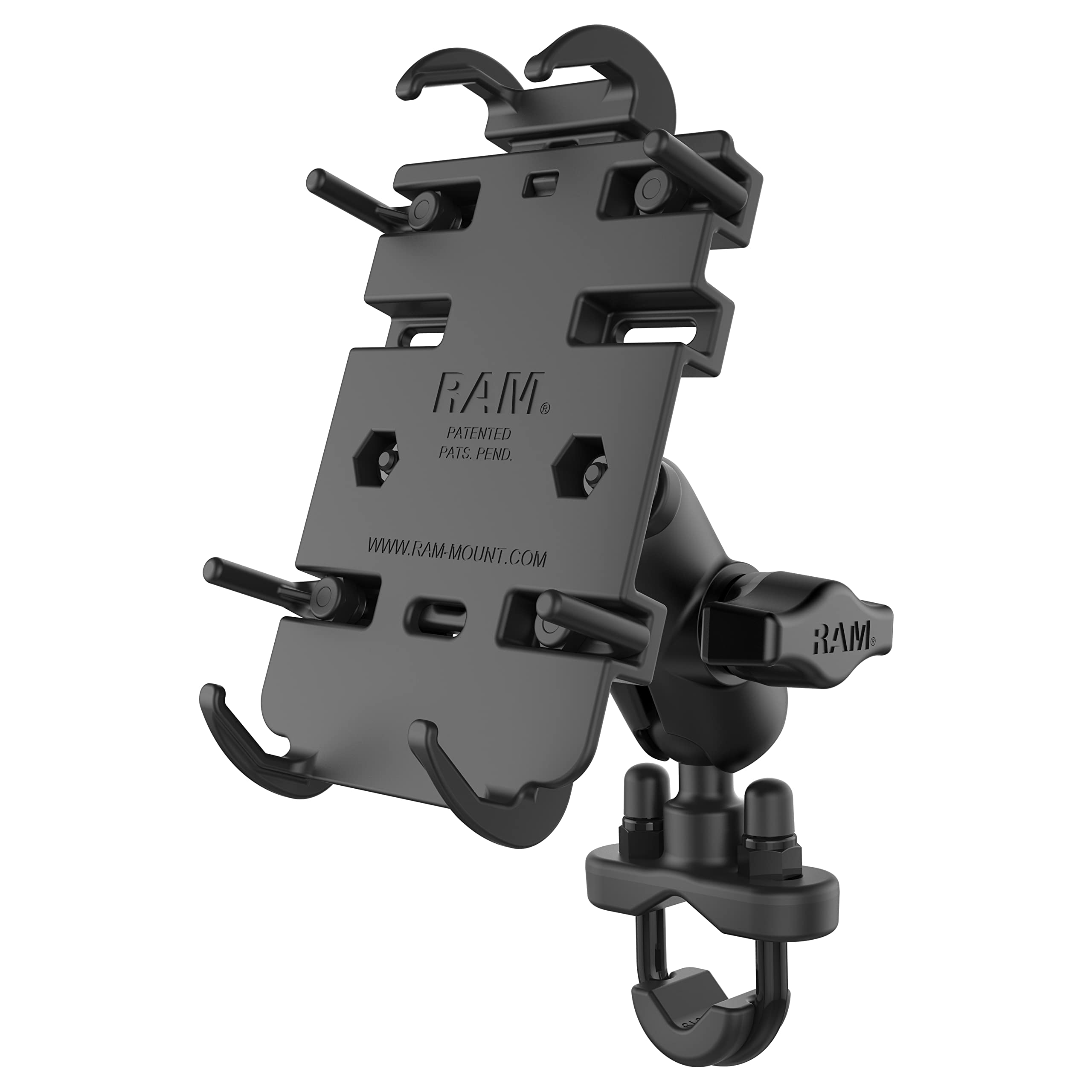 RAM Universal Handlebar Mount for Smartphone - Secure Bike & Motorcycle Phone Holder for GPS Navigation & Outdoor Adventures
