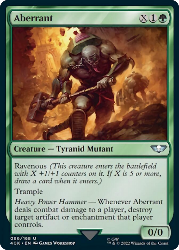 Aberrent (Surge Foil) - Warhammer 40,000 Collectible Card | Perfect for Tabletop Gaming & Strategy Battles