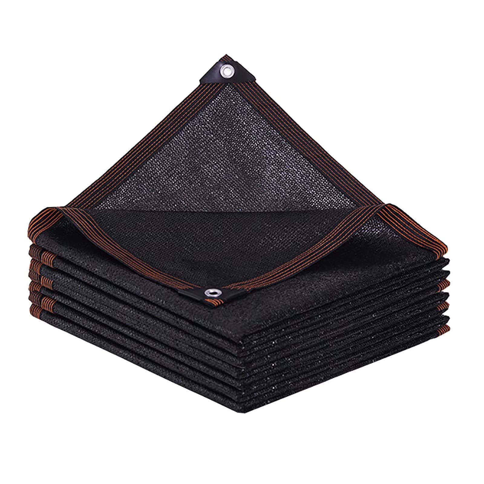 BCBIG 70-90% Sunblock Shade Cloth - 20x20ft Black Garden Mesh Netting with Grommets for Pergola, Patio, Greenhouse & Chicken Coop | Outdoor Sun Protection for Plants, Lawn & Shade Sails | Perfect for Backyard, Gardening & UV Protection