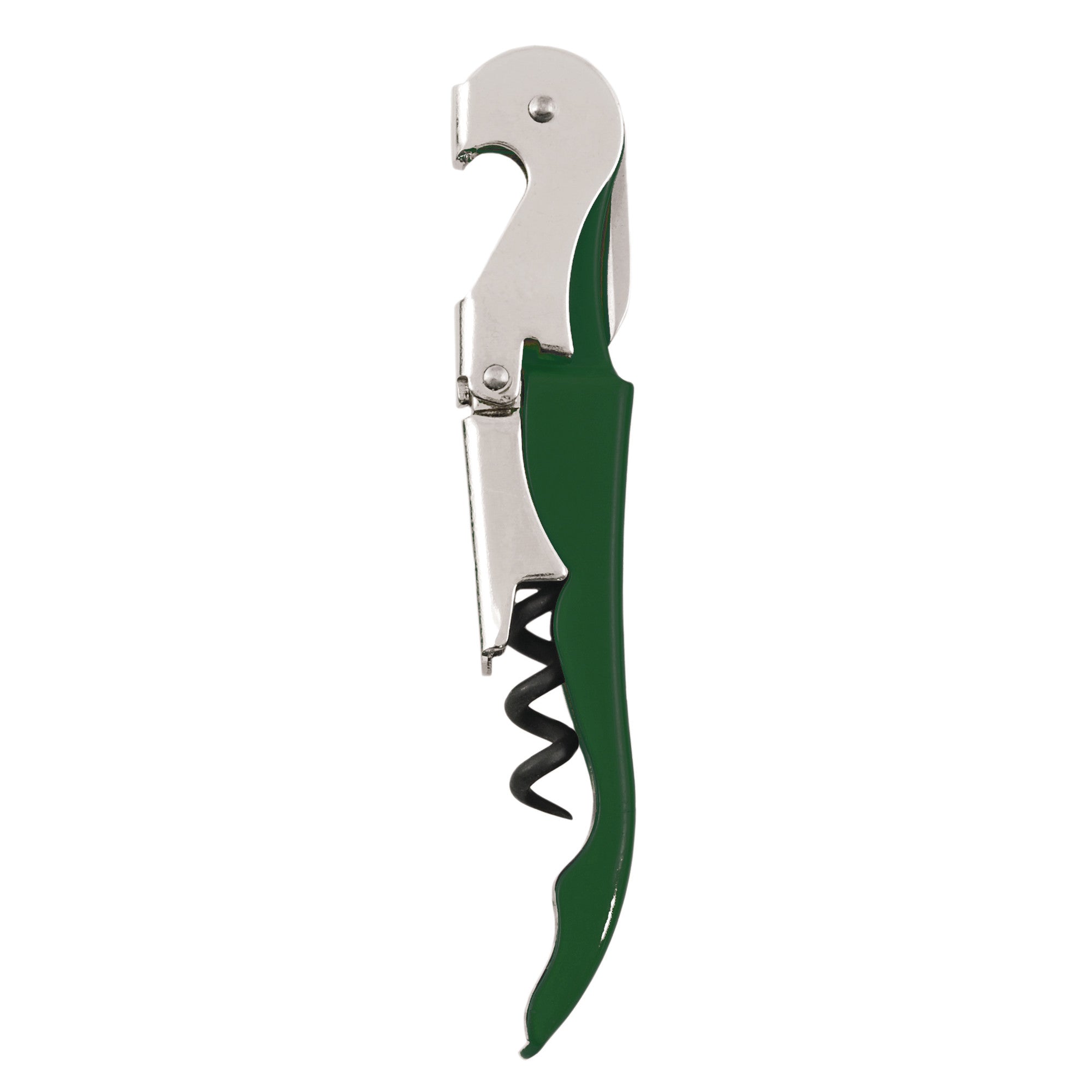 Truetap Green Double Hinged Waiter's Corkscrew - Professional Wine Bottle Opener with Smooth Lever Action - Perfect for Restaurants, Bars & Home Wine Tasting