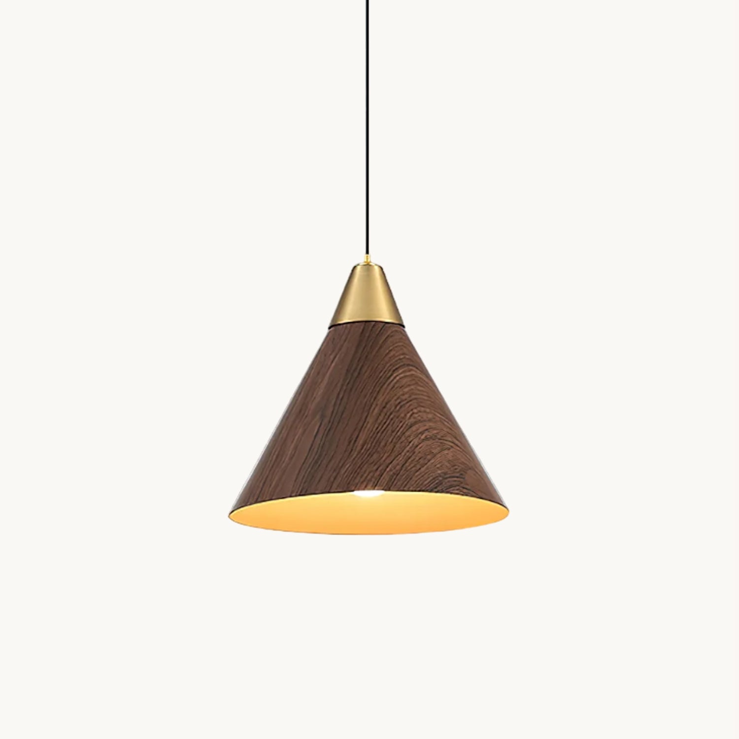 Modern Wood Grain Pendant Lamp - Handcrafted Natural Wood Ceiling Light Fixture for Dining Room, Kitchen Island & Bedroom Decor
