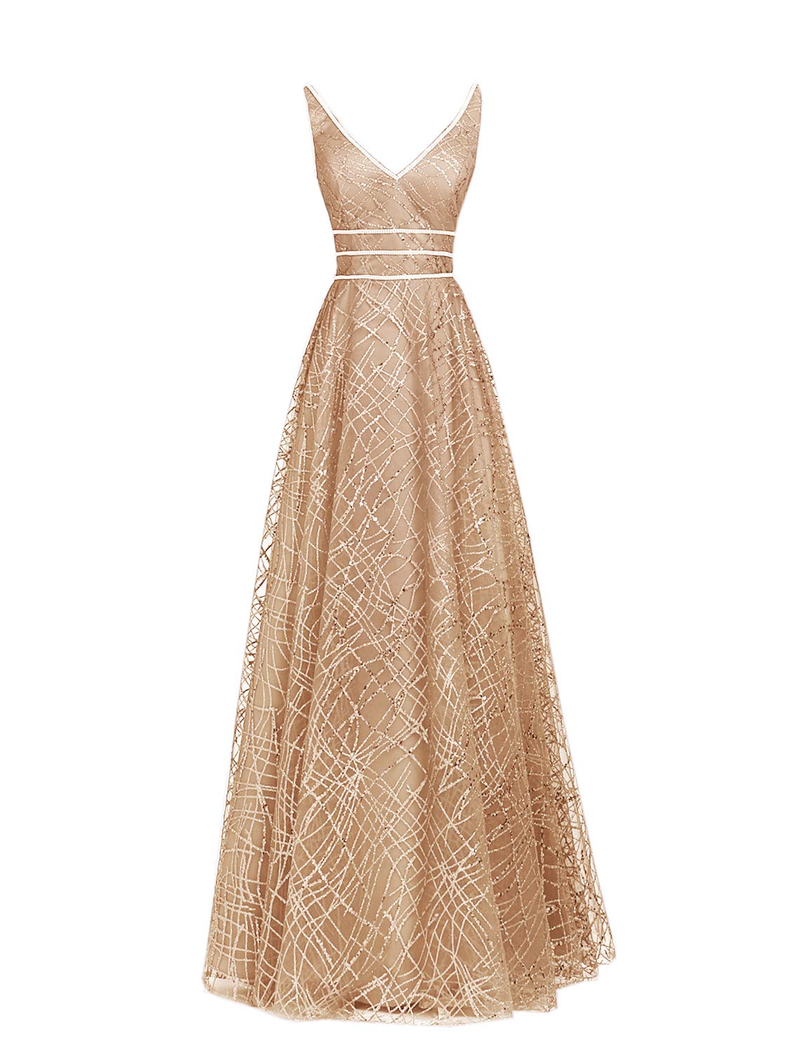 Sparkling Glitter Long Prom Evening Dress for Women - Elegant Pageant Gowns for Parties, Weddings & Special Occasions