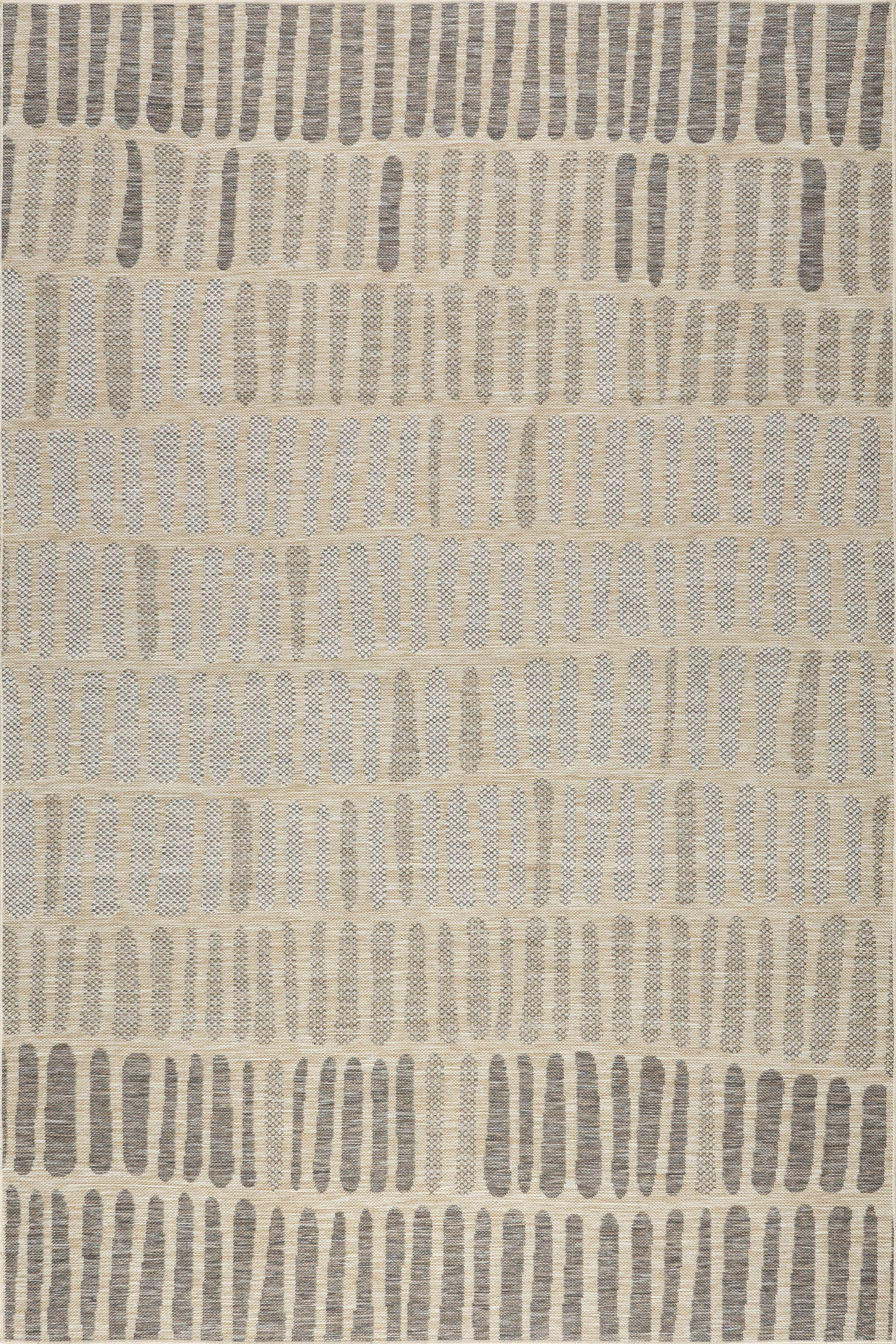 Averie Geometric Indoor Outdoor Area Rug - Light Grey Modern Design for Living Room, Bedroom, Patio & Deck