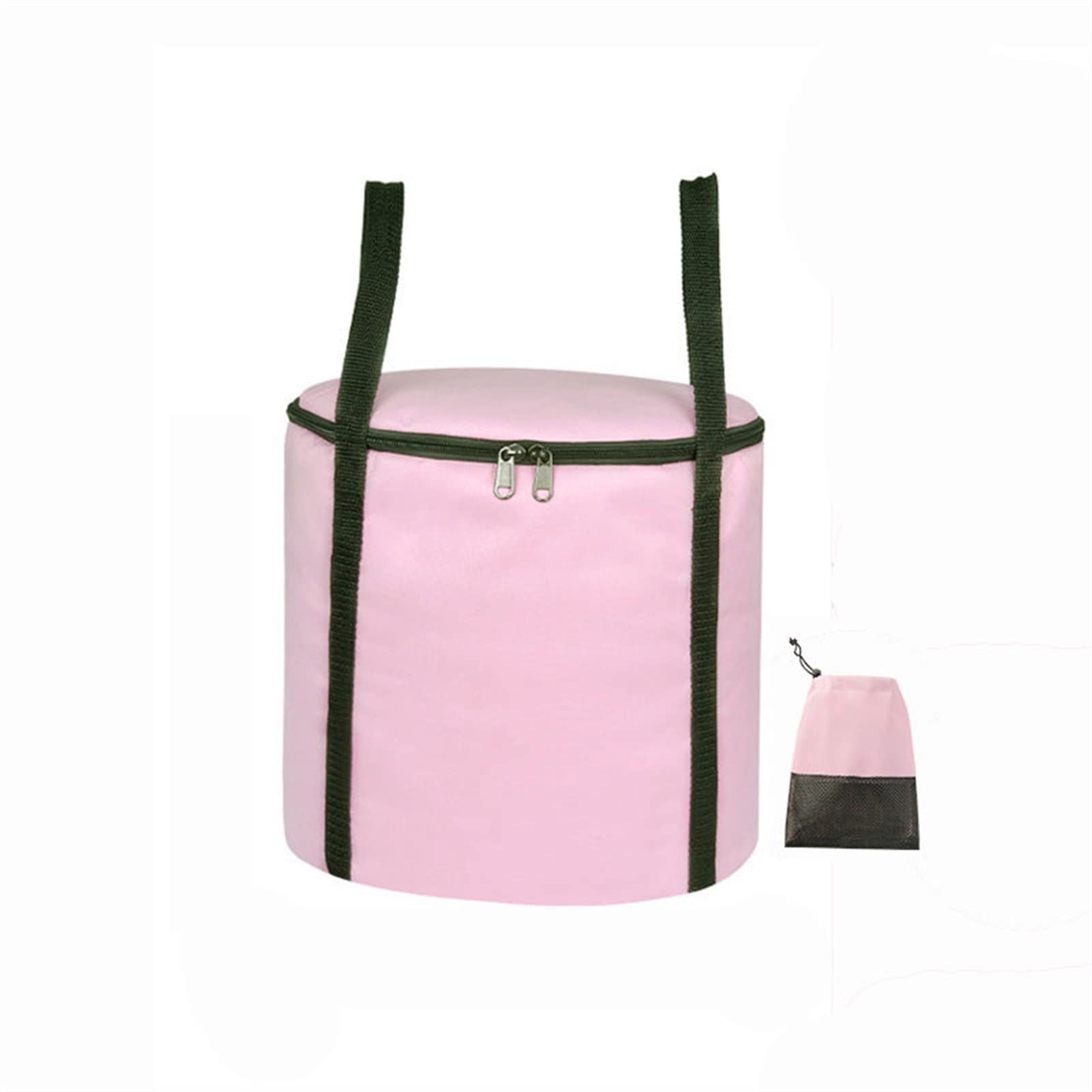 Melairya Foldable Foot Soaking Tub for Large Feet - Portable Collapsible Foot Spa Basin with Handle, Travel & Camping Foot Bath Bucket (30x30cm, Pink) - Perfect for Home Relaxation, Spa Day & Outdoor Adventures