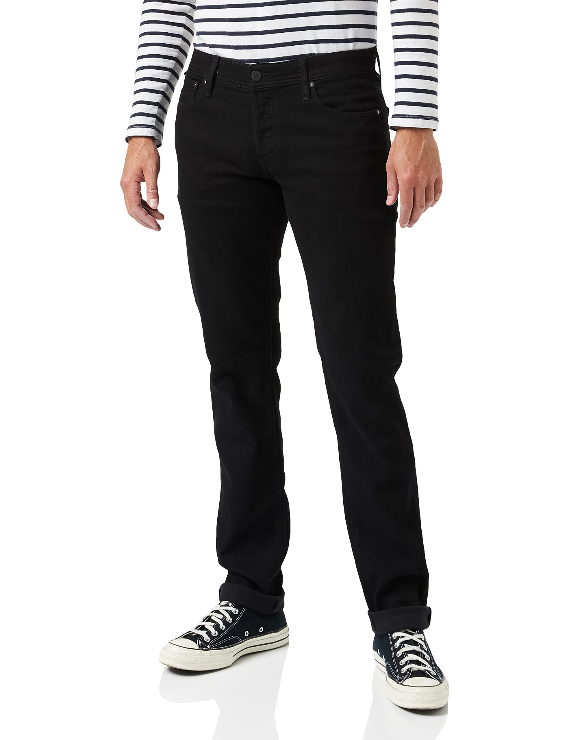 JACK & JONES Men's Slim Fit Stretch Denim Jeans for Casual Wear | Comfortable & Stylish Men's Pants for Everyday Outfits and Work