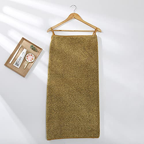 Premium Soft Bath Towel & Wearable Bathrobe for Women - Ultra Absorbent, Quick-Dry, 75x140cm - Navy & Yellow - Perfect for Spa, Beach, and Home Bathroom Luxury