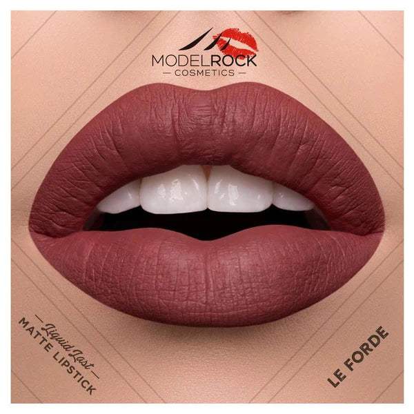 Modelrock Liquid to Matte Lipstick - Long Lasting Matte Lip Gloss, Waterproof & Smudge Proof - Perfect for Parties, Dates & Everyday Wear