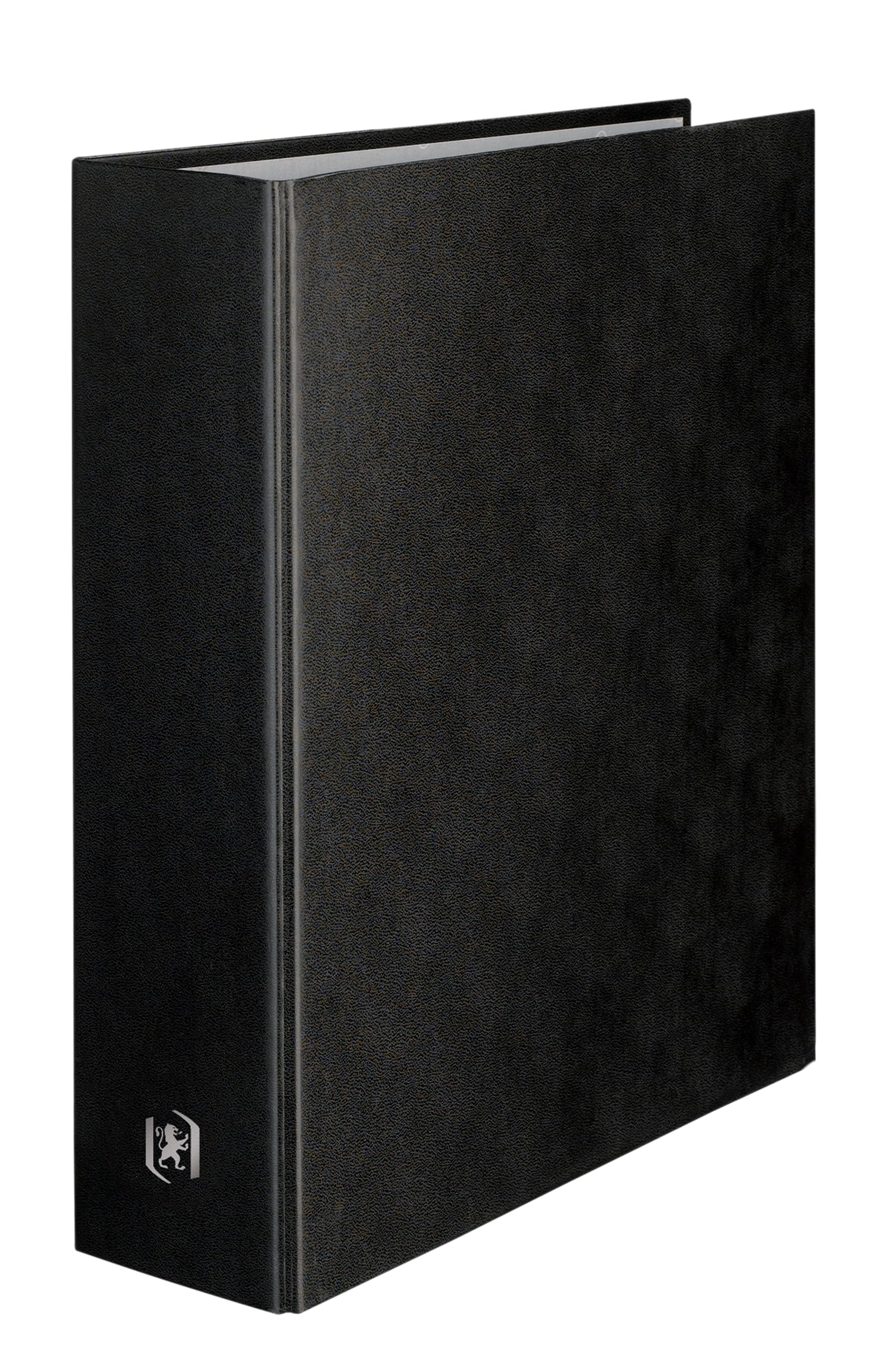Elba Balacron Ring Binder Folder - 80mm Capacity - A4 Size 21 x 29.7cm - Black - Perfect for Office, School & Document Organization