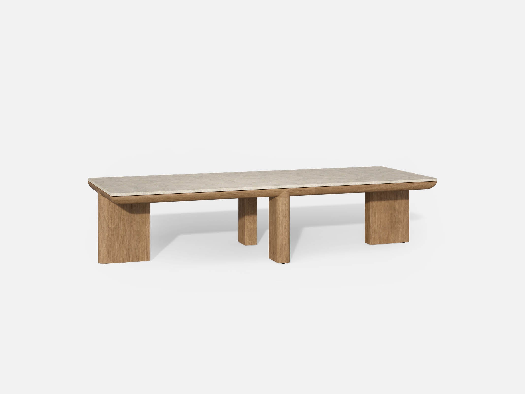 Modern Rectangle Coffee Table - Solid Wood Living Room Furniture for Home Decor | Perfect for Living Room, Lounge, and Office Spaces