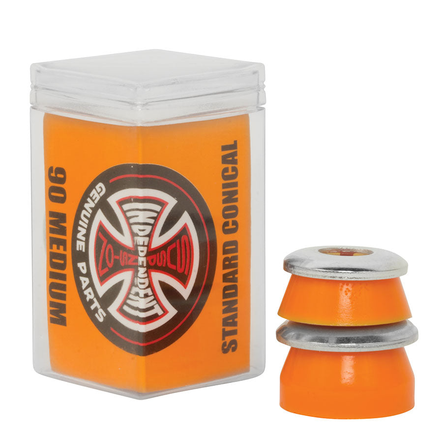 Premium 90a Medium Orange Conical Skateboard Bushings - Perfect for Street Skating, Longboards & Cruisers