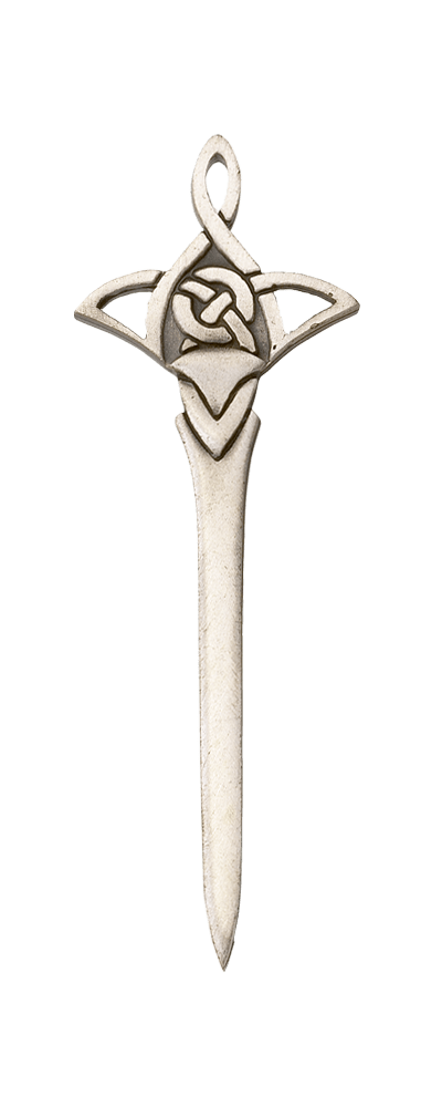 Celtic Knot Kilt Pin KP14 - Traditional Scottish Kilt Accessory for Weddings, Highland Games & Celtic Events