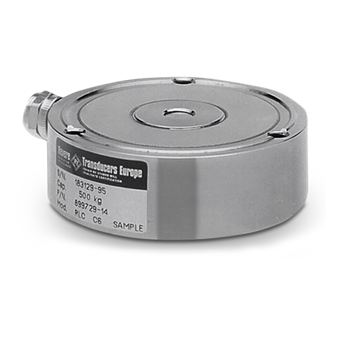 VPG® Revere RLC Stainless Steel Compression Disk Load Cell - High Precision Force Measurement Sensor for Industrial Weighing & Testing (Ideal for Manufacturing, Aerospace, and Laboratory Applications)