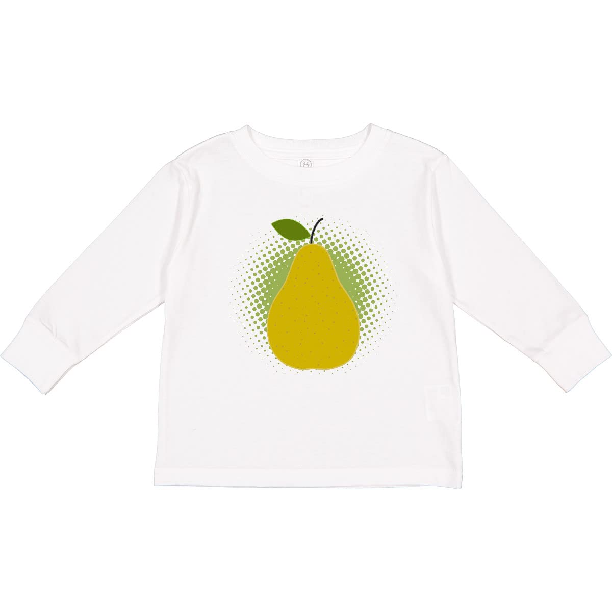 Inktastic Pear Fruit Lover Toddler Long Sleeve T-Shirt - Cute Fruit Print Cotton Tee for Baby Boys & Girls - Perfect for Playdates, Daycare & Family Photos