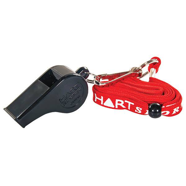 HART Plastic Whistle with Lanyard - Loud Emergency Whistle for Sports, Coaching, Lifeguards, and Outdoor Safety