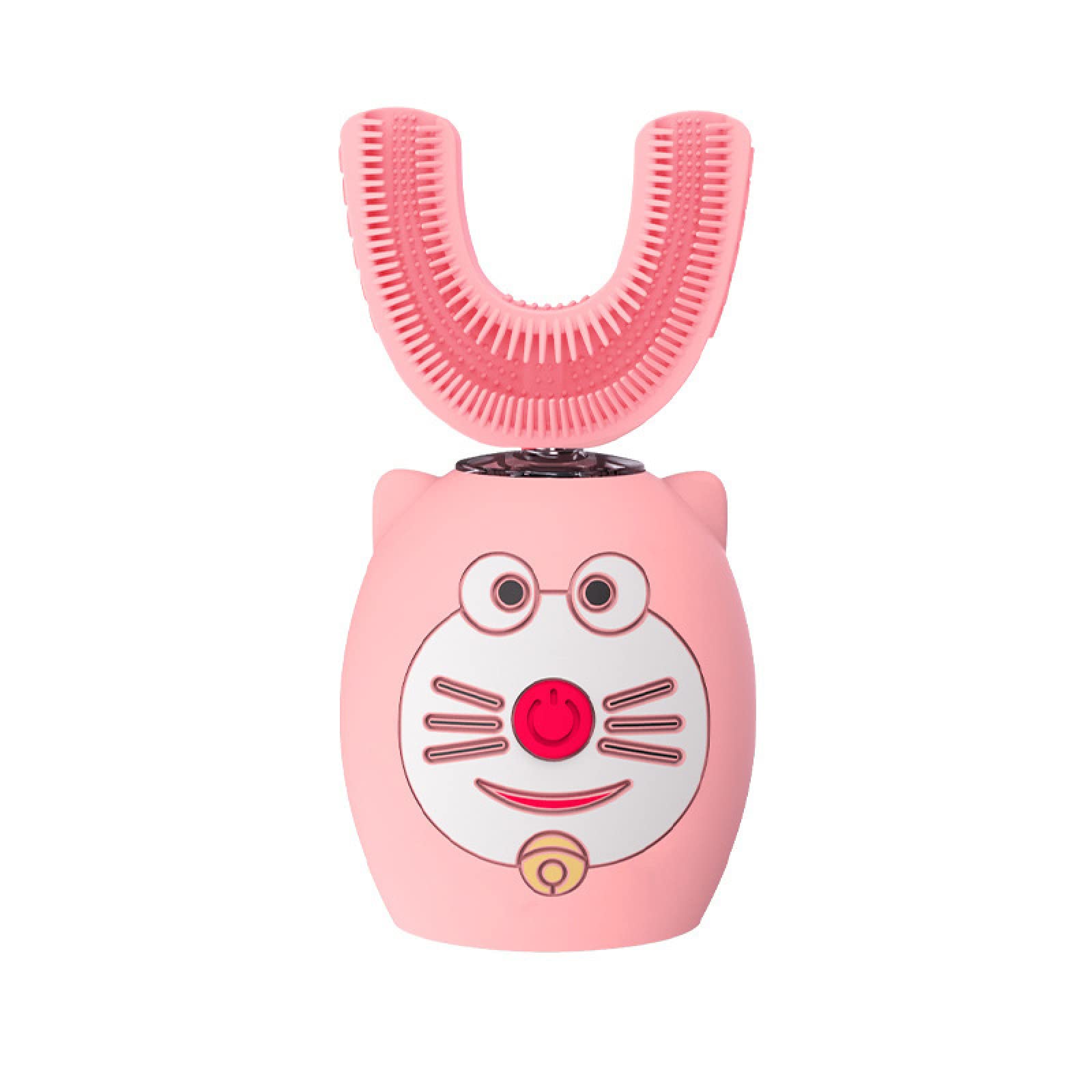 Kids Electric Toothbrush - U-Shaped Silicone Automatic Toothbrush for Children Ages 2-12 | Soft Bristles, Fun Cat Design (Pink) | Perfect for Daily Oral Care & Teaching Good Brushing Habits
