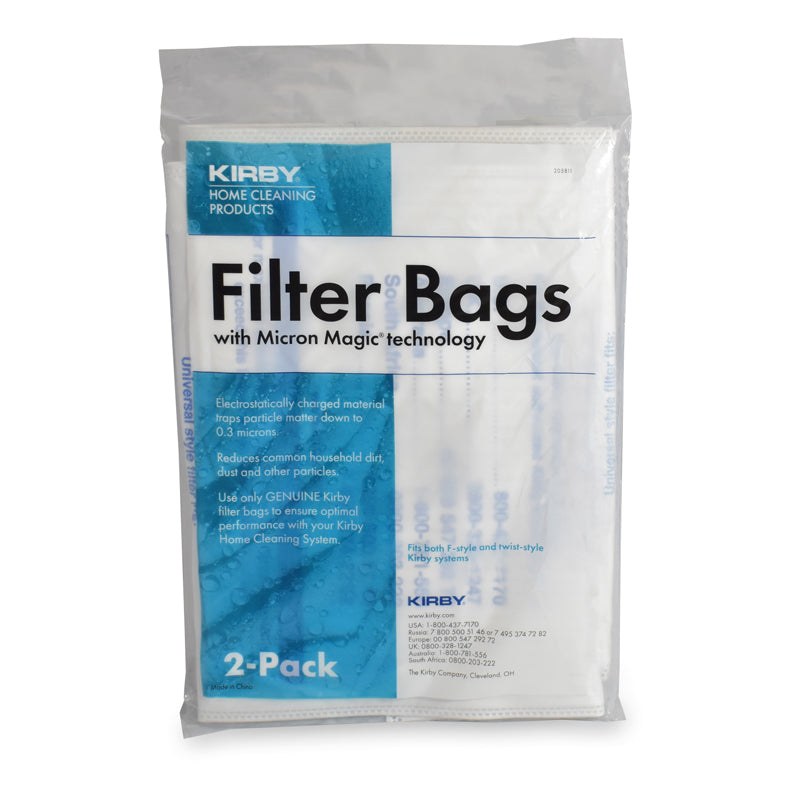 Kirby Pet Owners Charcoal Odor Filtration Vacuum Bags - 2 Pack, Universal Fit for All Kirby Vacuums | Eliminate Pet Hair & Odors for Fresher Home Air | Perfect for Pet Owners & Allergy Sufferers