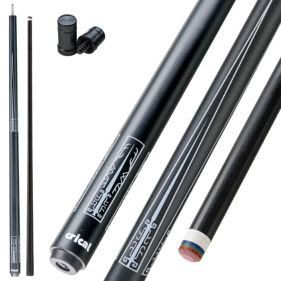 Premium CRICAL Carbon Fiber Pool Cue Stick 58