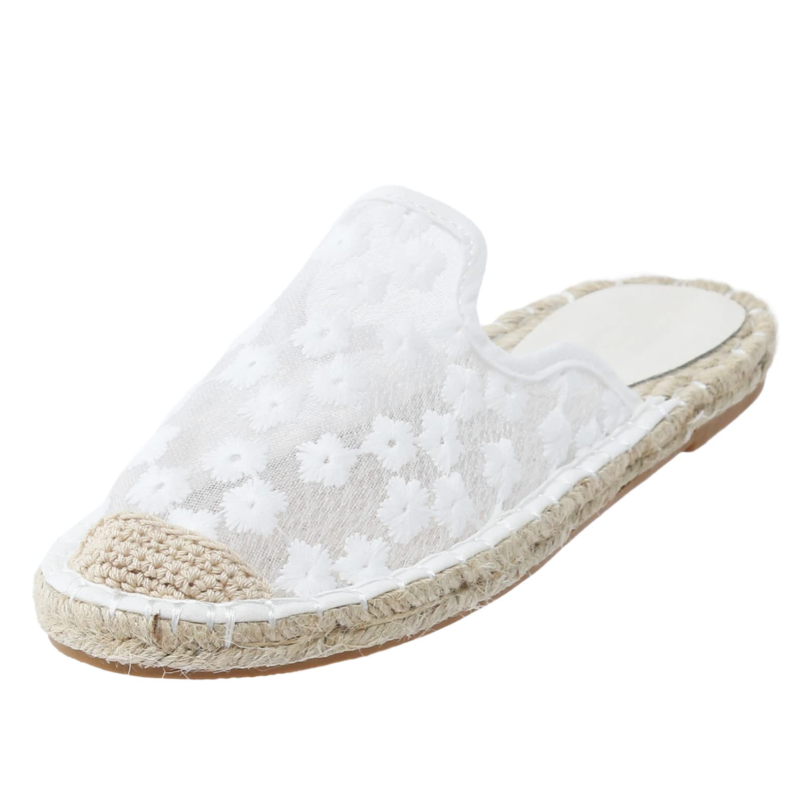 YUHAOTIN Women's White Steel-Toe Sneakers - Fashion Casual Sandals with Arch Support & Wide Fit | Perfect for Running, Work & Everyday Comfort