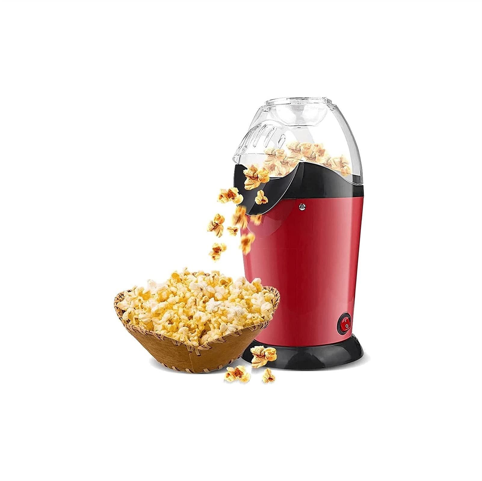 Pictetw Hot Air Popcorn Maker Machine - BPA-Free Electric Popcorn Popper with 98% Pop Rate, 2-Minute Fast Popcorn Maker for Home Use, Includes Measuring Cup & Removable Lid - Healthy No Oil Snack for Kids & Adults - Perfect for Movie Nights, Parties & Family Snack Time