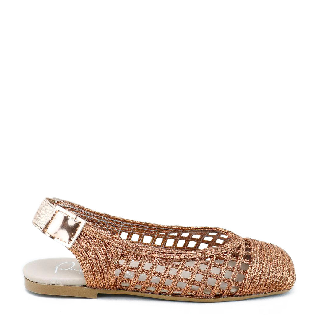 Stylish Bronze Basketweave Square Toe Mule Sandals for Women - Comfortable Slip-On Shoes for Casual Outfits & Summer Wear