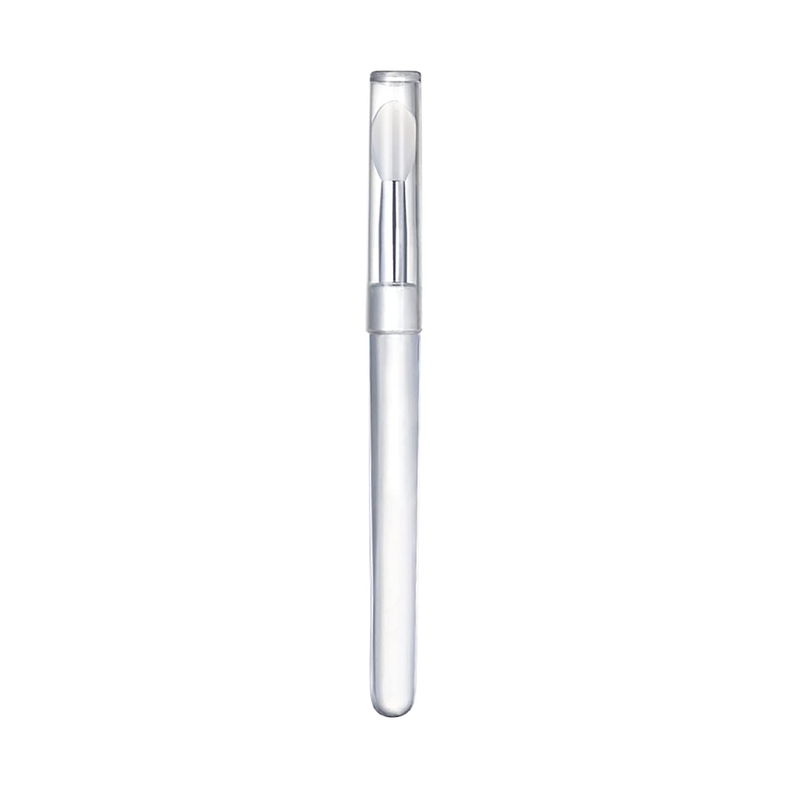 Portable Silicone Lip Brush with Cover - Perfect for Lipstick & Makeup On-the-Go