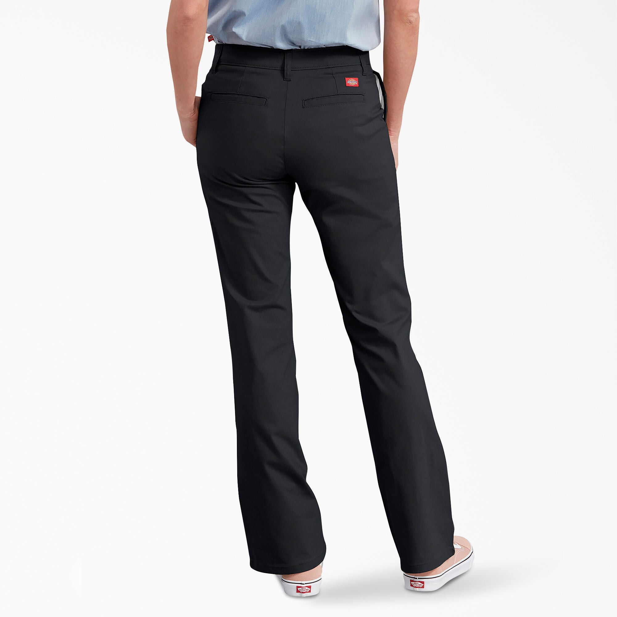 Dickies Women's Slim Fit Bootcut Pants FP121 - Durable Work Pants for Professional Women | Office Wear, Business Casual & Work Uniforms