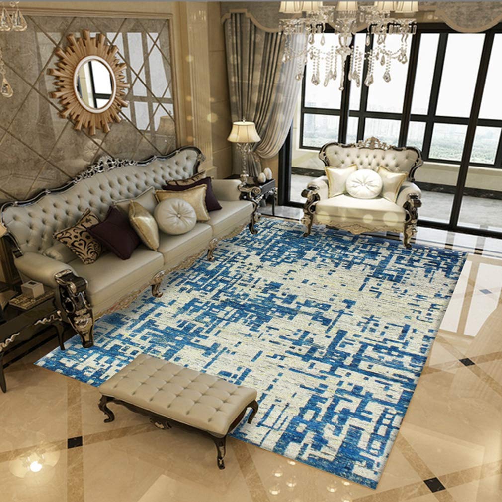 Soft Isfahan Traditional Floral Area Rug - 5'x8' Non-Slip Fleece Carpet for Living Room, Bedroom, Nursery | Indoor/Outdoor Home Decor Rug with Classic Persian Design - Perfect for Cozy Spaces & High-Traffic Areas