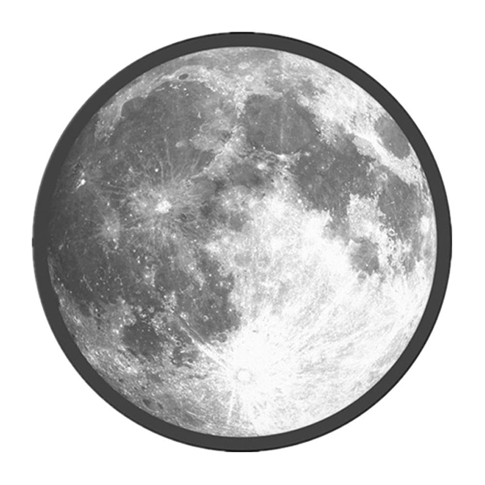 Moon LED Wall Sconce with Mirror - Glass Wall Light for Bedroom & Living Room