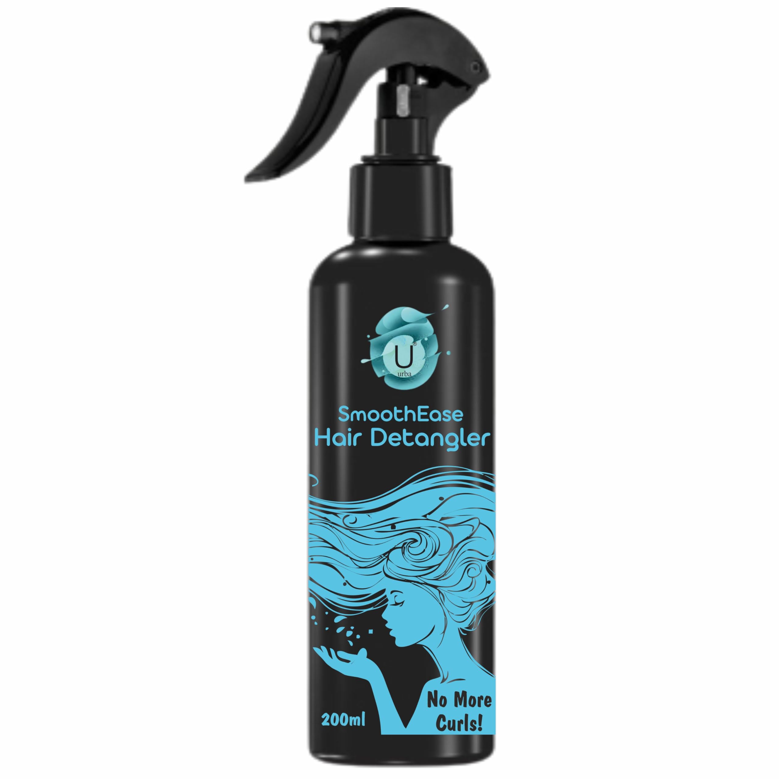 URBA Detangling Hair Mist Spray - 200ml (7.03 Fl Oz) for Soft, Smooth & Tangle-Free Hair - Paraben & Sulfate Free - Perfect for Daily Hair Care & Styling