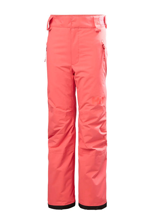 HELLY HANSEN Junior Legendary Waterproof Ski Pants for Kids - Sunset Pink | Warm Winter Snow Pants for Boys & Girls | Perfect for Skiing, Snowboarding & Outdoor Winter Activities
