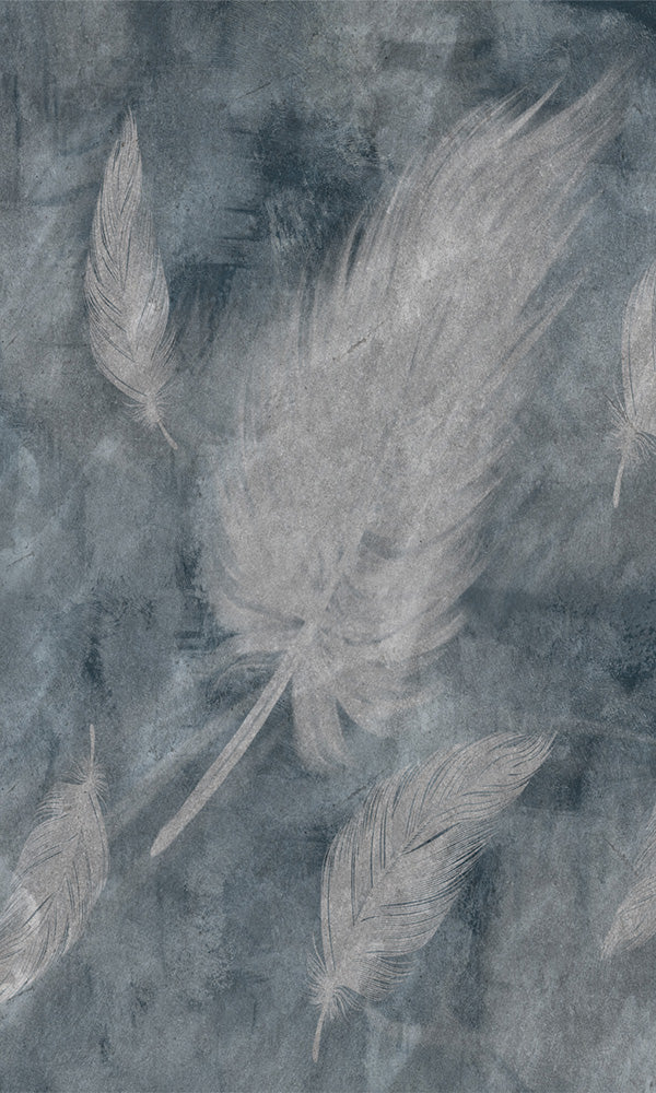 Blue Grey Feather Dream II M9942 Sample - Stylish and Comfortable for Everyday Wear & Special Occasions