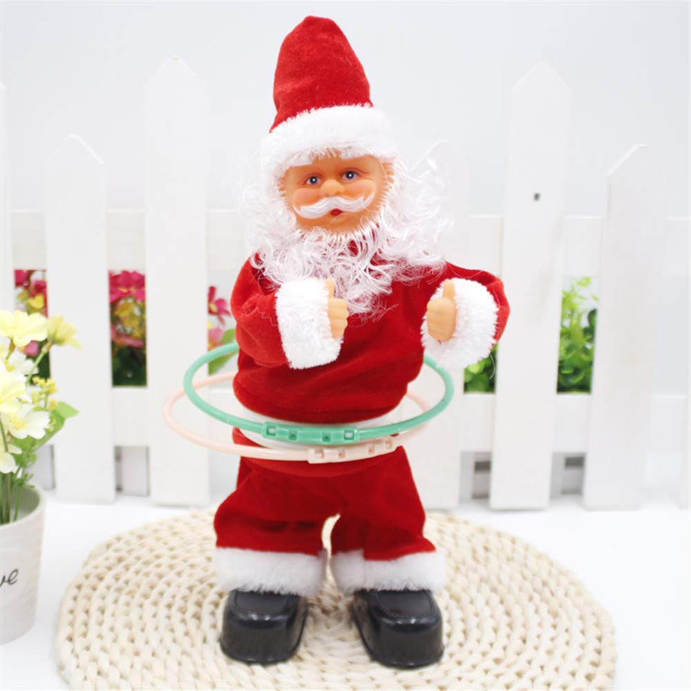 ZJDU Dancing Singing Santa Claus - Electric Christmas Doll with Music | Animated Plush Xmas Toy for Holiday Decorations & Gift Giving | Perfect for Christmas Parties, Home Decor and Kids Playtime