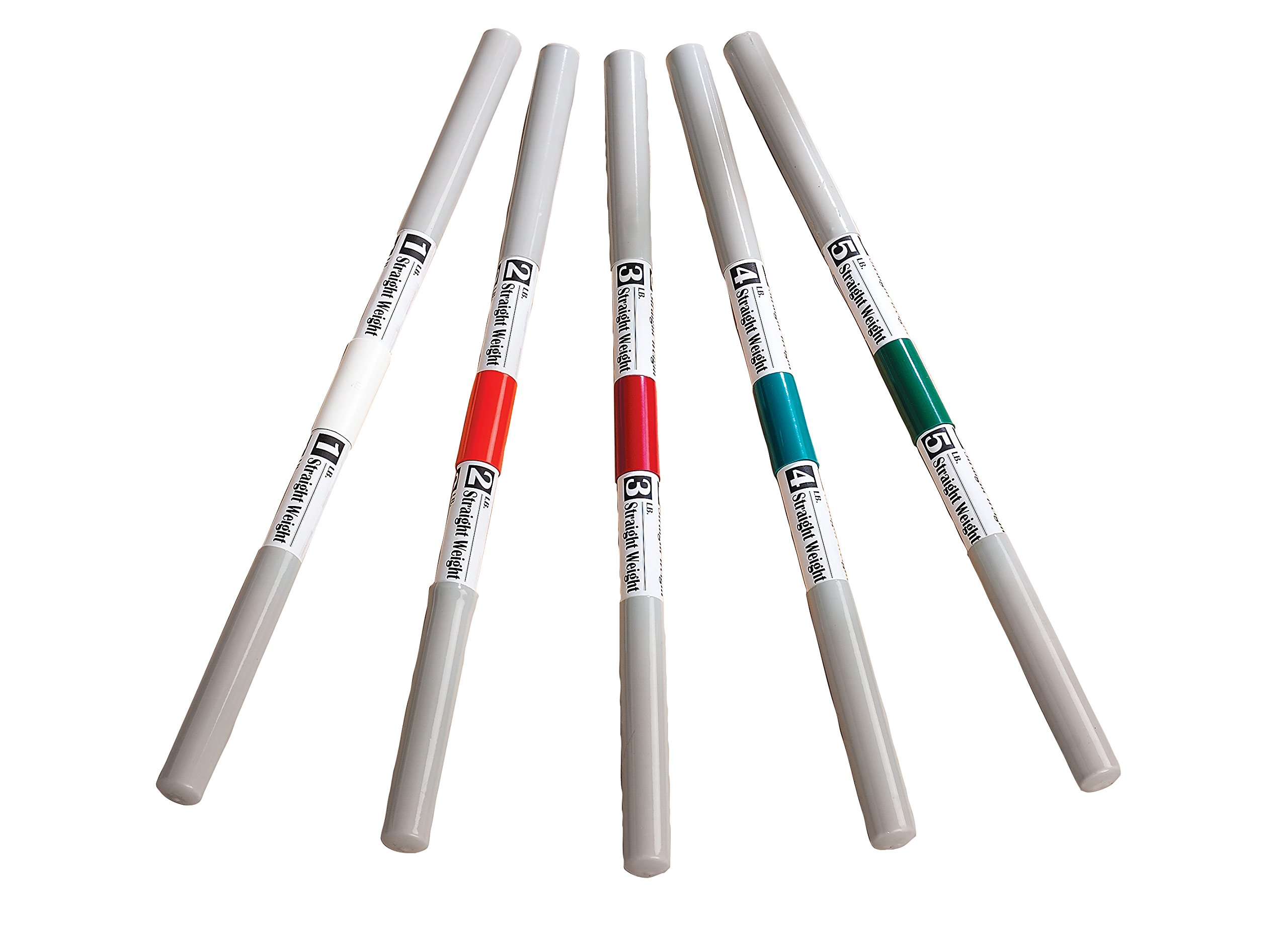 Sammons Preston Rehab Weight Bars Set of 5 - Color Coded Therapy & Exercise Equipment for Men, Women & Seniors - Home & Clinical Use for Rehabilitation, Strength Training & Recovery Aid