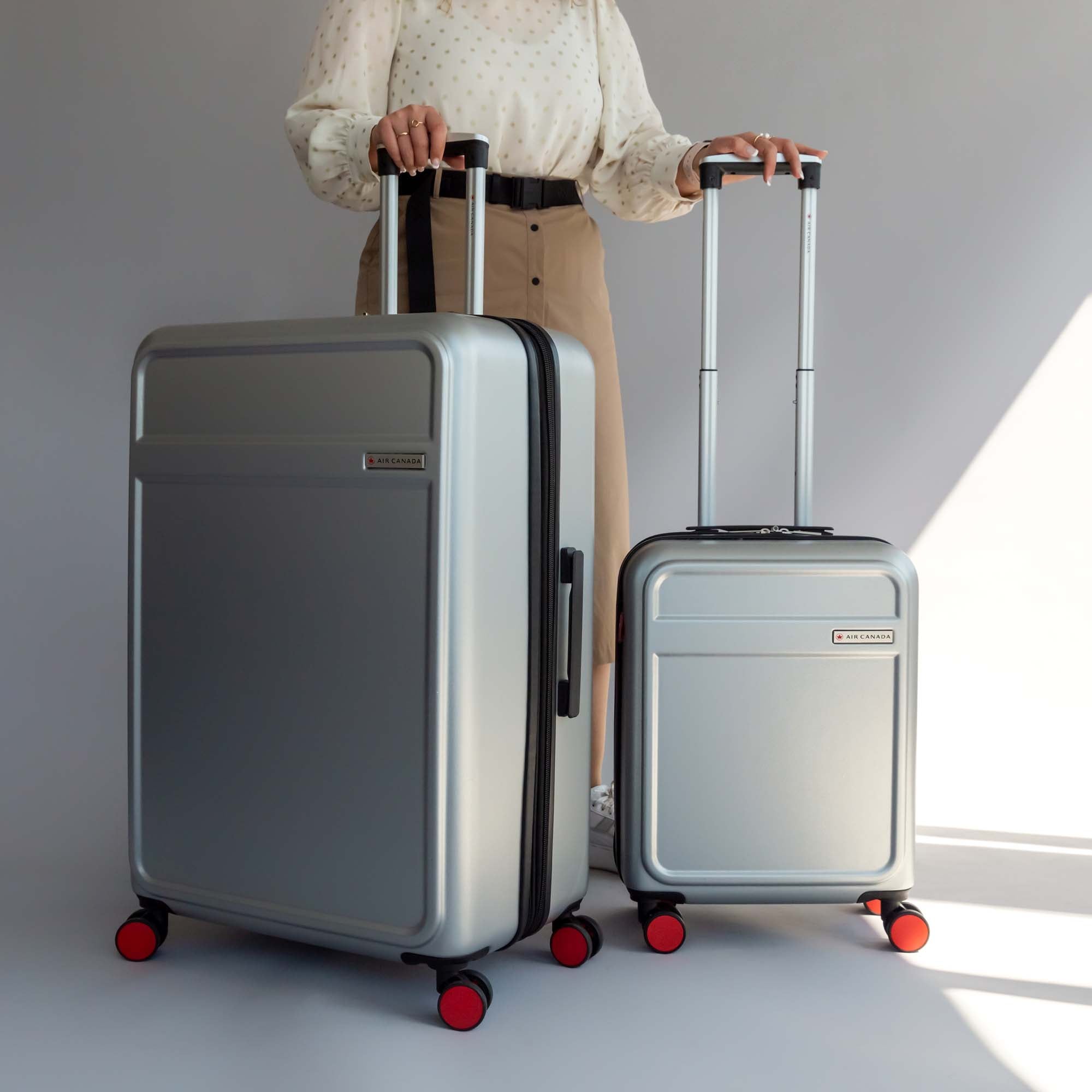 Air Canada Magnum Hardside 2-Piece Luggage Set - Durable Spinner Suitcase for Travel, Carry-On & Checked Bags - Perfect for Business Trips & Family Vacations