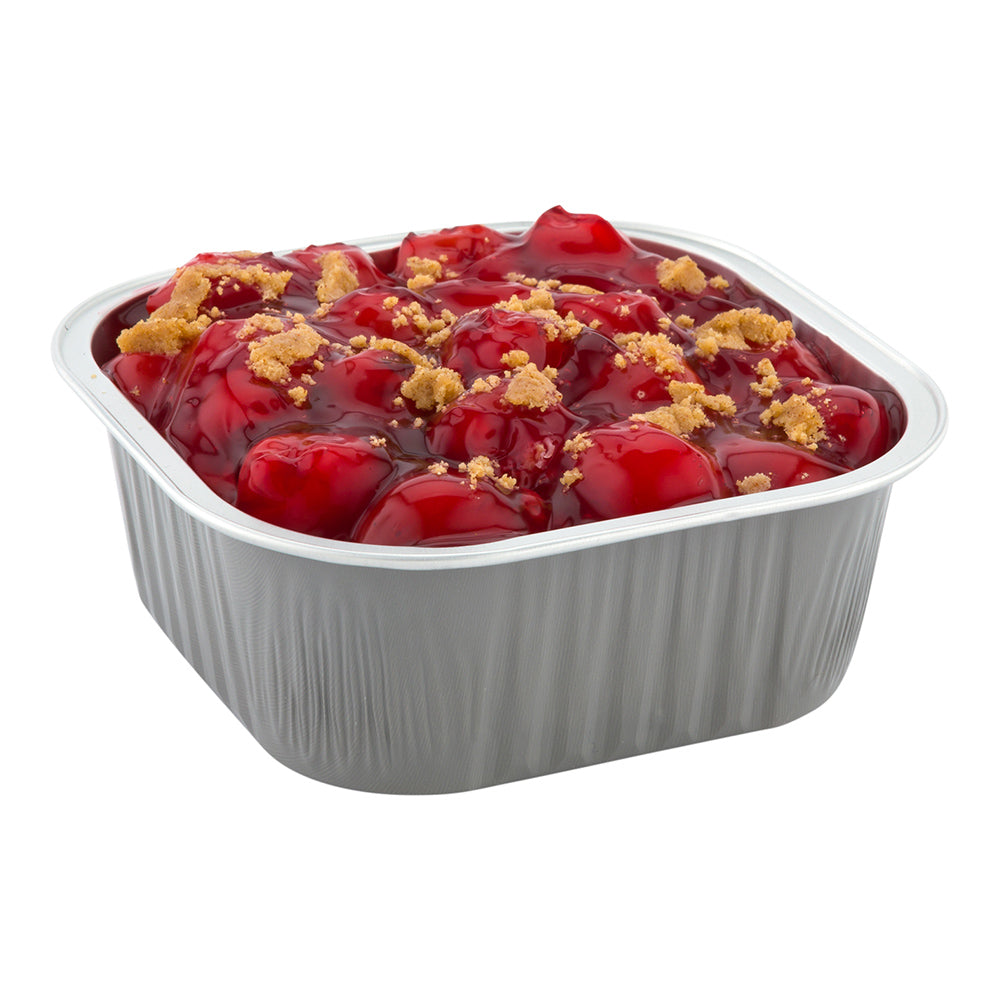 10 oz Square Gray Aluminum Baking Cups with Lids - 4.25