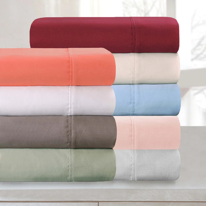 Luxury 700 Thread Count Egyptian Cotton Pillowcase Set - Ultra Soft & Breathable Bedding for Side Sleepers & Hot Sleepers - Perfect for Master Bedroom, Guest Room & Hotel Use