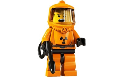 Hazmat Guy - Series 4 Lego Minifigure Collectible Toy for Kids & Adults - Perfect for Building, Display, and Role Play Scenes