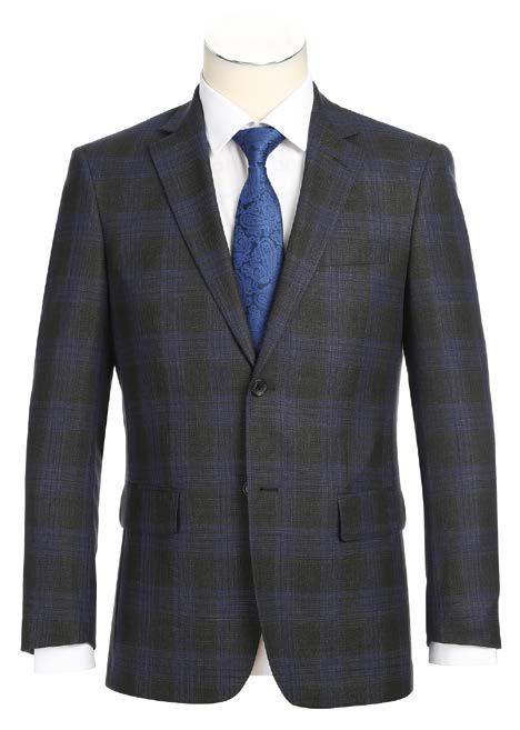 Alessandro Vitello Slim Fit Sport Coat 565 12 - Lightweight Stretch Blazer for Men - Perfect for Business, Weddings & Formal Events
