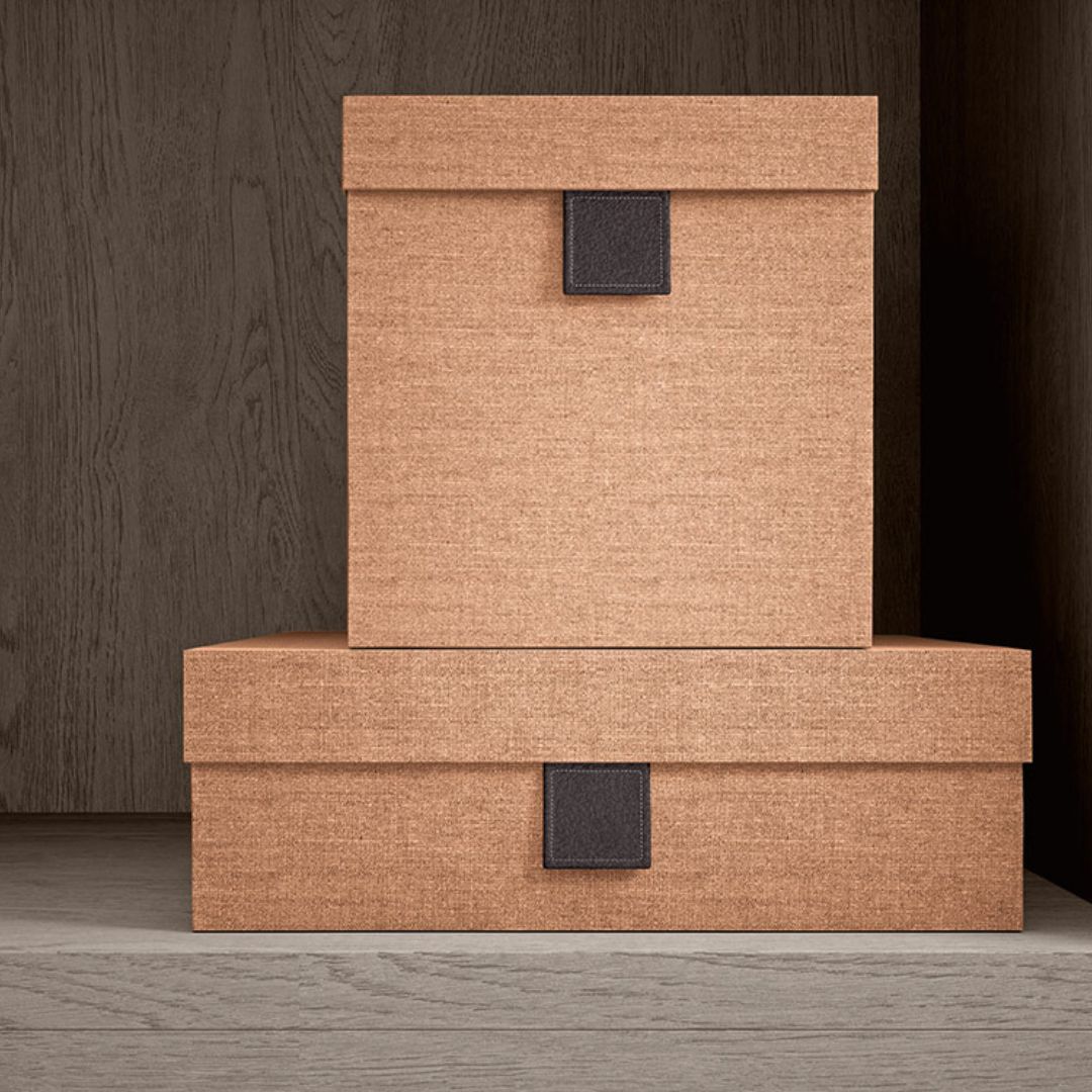 Brown Night Storage Box - Organize Bedroom, Closet & Office Supplies | Portable & Durable Storage Solution for Home & Travel
