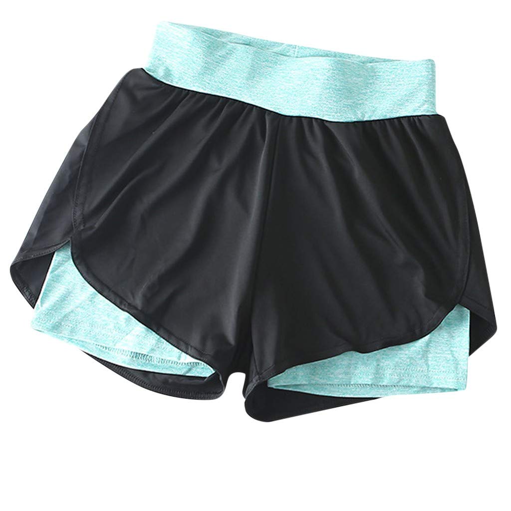 2021 High Waist Workout Yoga Shorts for Women - Breathable & Stretchy Gym Shorts for Yoga, Running, and Fitness