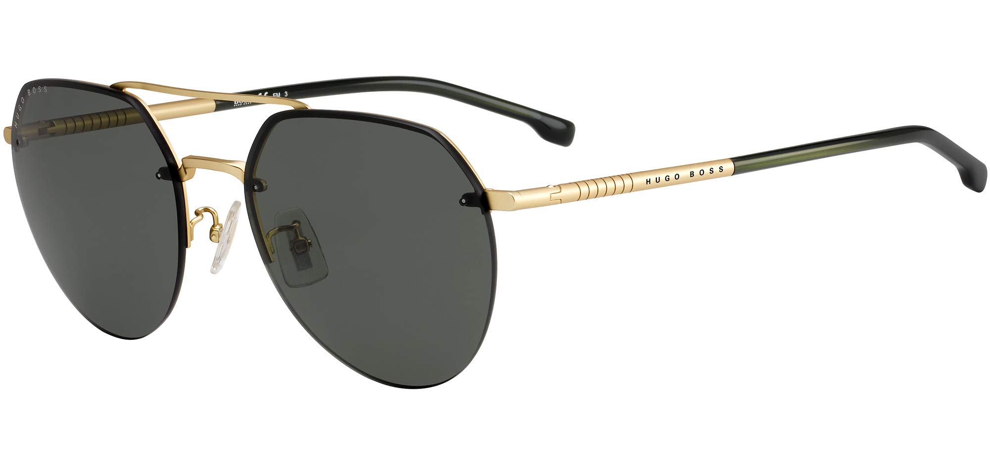 BOSS Men's Classic Aviator Sunglasses - Polarized UV Protection for Driving, Outdoor & Fashion - Premium Metal Frame & Gradient Lens