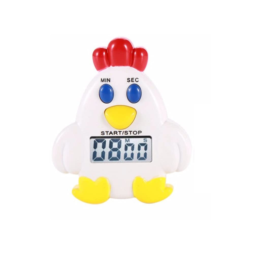 YXBDN Cute Cartoon Chicken Digital Kitchen Timer - Countdown Alarm for Cooking, Baking & Meal Prep | Perfect for Home Chefs & Baking Enthusiasts