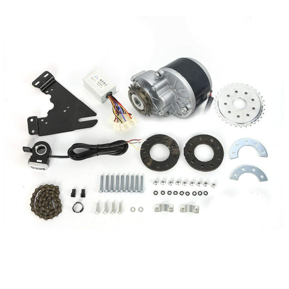 250W 24V Electric Bike Conversion Kit - Brushless Motor with Freewheel, Left Side Drive Throttle Kit for Mountain/Common Bicycle | DIY E-Bike Upgrade | Perfect for Commuting, Off-Road & Urban Riding | Fast USA Shipping
